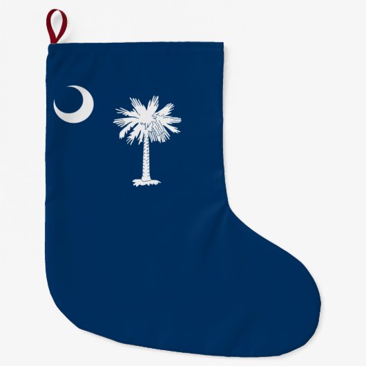Staatsvlag van South Carolina Grote Kerstsok (Voorkant)