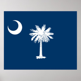 Staatsvlag van South Carolina Poster