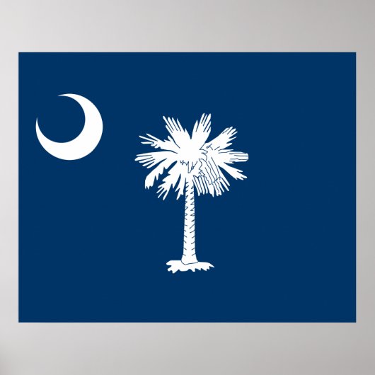 Staatsvlag van South Carolina Poster (Voorkant)