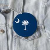 Staatsvlag van South Carolina Ronde Button 4,0 Cm (In situ)