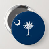 Staatsvlag van South Carolina Ronde Button 4,0 Cm (Voorkant /achterkant)