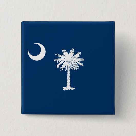 Staatsvlag van South Carolina Vierkante Button 5,1 Cm (Voorkant)