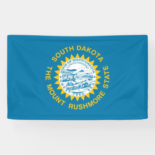 Staatsvlag van South Dakota Spandoek (Horizontaal)