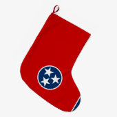 Staatsvlag van Tennessee Grote Kerstsok (Voorkant (Hangend))