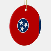 Staatsvlag van Tennessee Keramisch Ornament (Rechts)