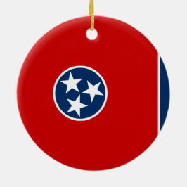 Staatsvlag van Tennessee Keramisch Ornament