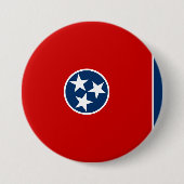 Staatsvlag van Tennessee Ronde Button 7,6 Cm (Voorkant)