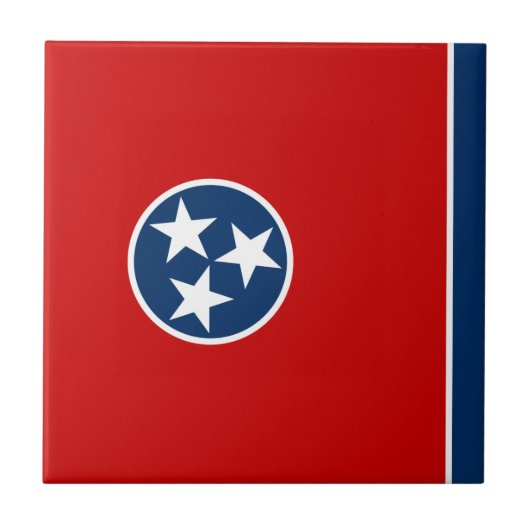 Staatsvlag van Tennessee Tegeltje (Voorkant)