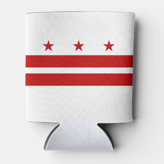 Staatsvlag van Washington DC Blikjeskoeler (Voorkant)