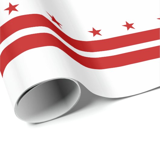 Staatsvlag van Washington DC Cadeaupapier (Rol Hoek)