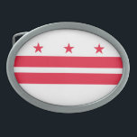 Staatsvlag van Washington DC Gesp<br><div class="desc">Patriottische Washington DC-staatsvlag.</div>