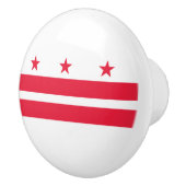 Staatsvlag van Washington DC Keramische Knop (Rechts)