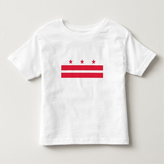 Staatsvlag van Washington DC Kinder Shirts (Voorkant)