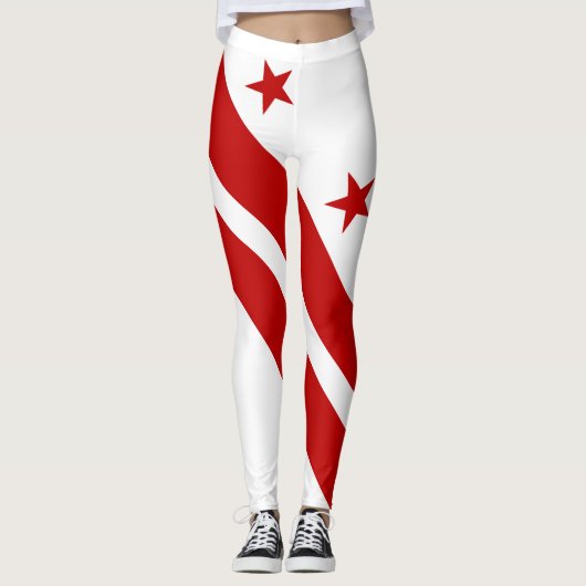 Staatsvlag van Washington DC Leggings (Voorkant)