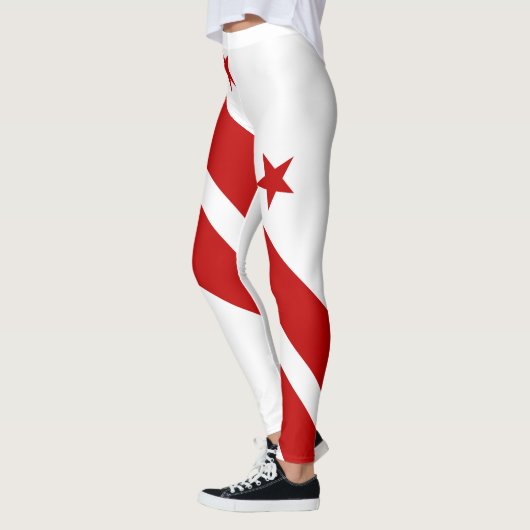Staatsvlag van Washington DC Leggings (Links)