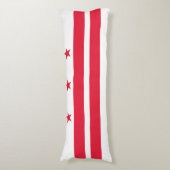 Staatsvlag van Washington DC Lichaamskussen (Voorkant Verticaal)