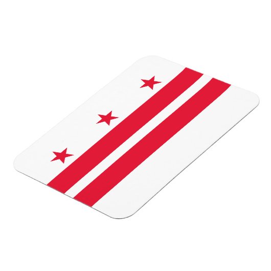 Staatsvlag van Washington DC Magneet (Linkerzijde)