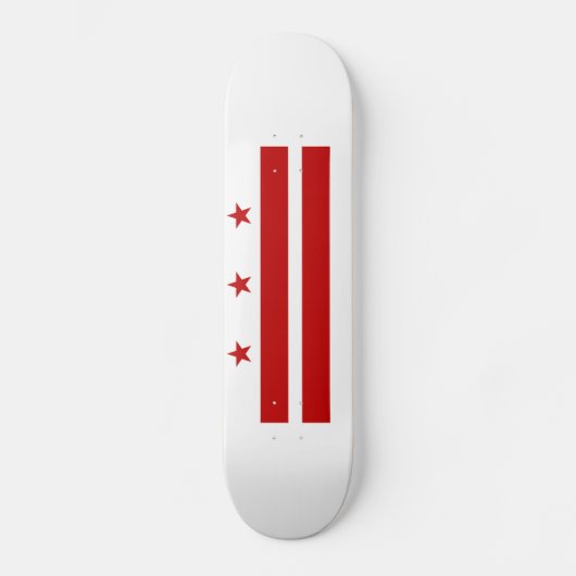 Staatsvlag van Washington DC Persoonlijk Skateboard (Voorkant)