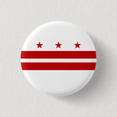 Staatsvlag van Washington DC Ronde Button 3,2 Cm (Voorkant)