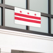 Staatsvlag van Washington DC Spandoek (Buitenkant Gebouw)