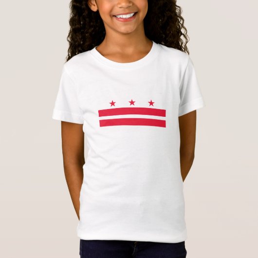 Staatsvlag van Washington DC T-shirt (Voorkant)