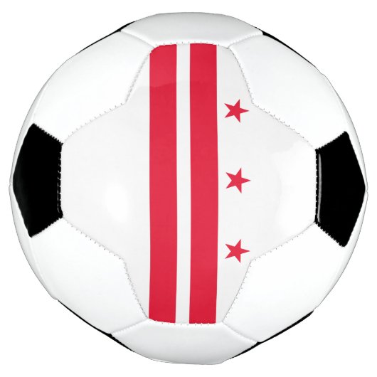Staatsvlag van Washington DC Voetbal (Gedraaid)