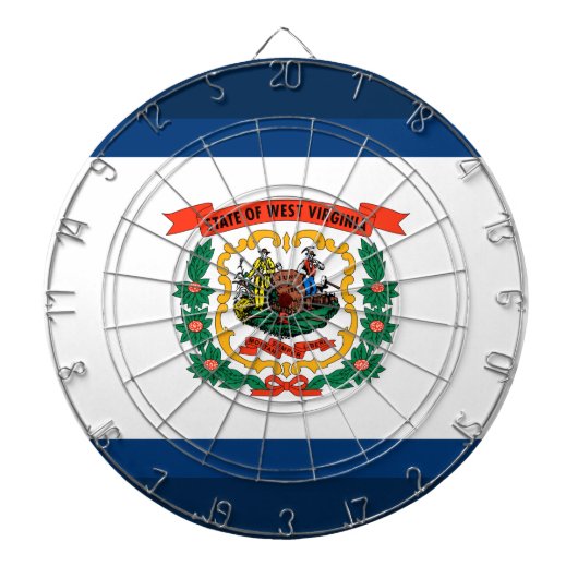 Staatsvlag van West Virginia Dartbord (Voorkant)