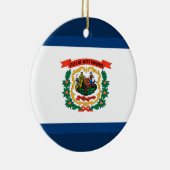 Staatsvlag van West Virginia Keramisch Ornament (Rechts)