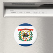 Staatsvlag van West Virginia Magneet (Insitu (Vaatwasser))