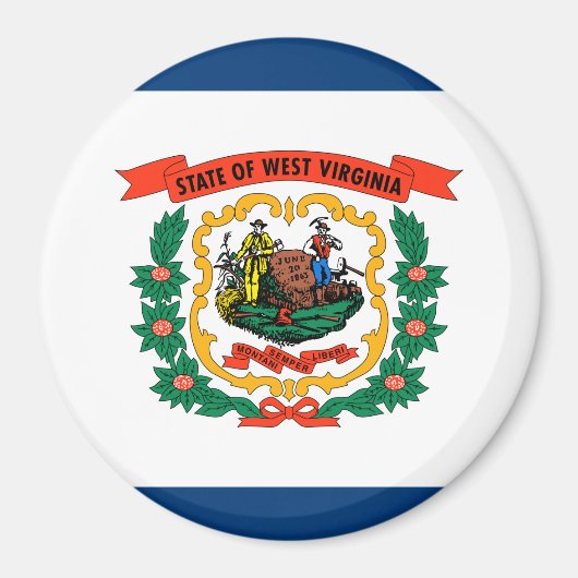 Staatsvlag van West Virginia Magneet (Voorkant)