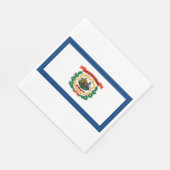 Staatsvlag van West Virginia Servet (Hoek)