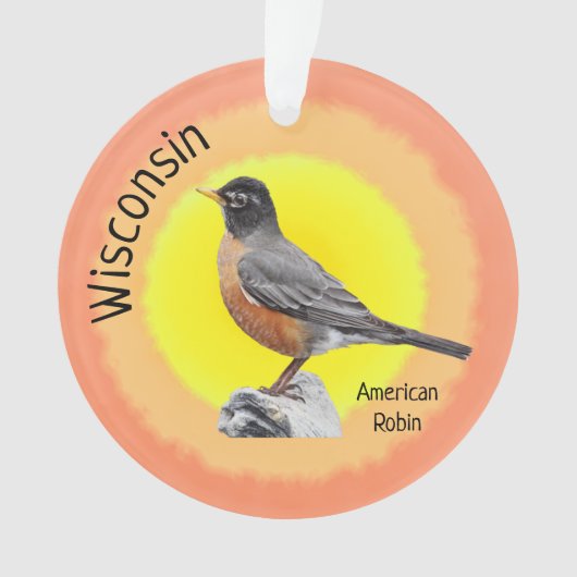 Staatsvogel van Wisconsin Ornament (voorkant)
