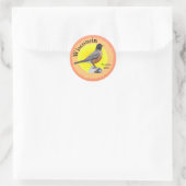Staatsvogel van Wisconsin Ronde Sticker (Tas)