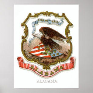  staatswapen van Alabama Poster