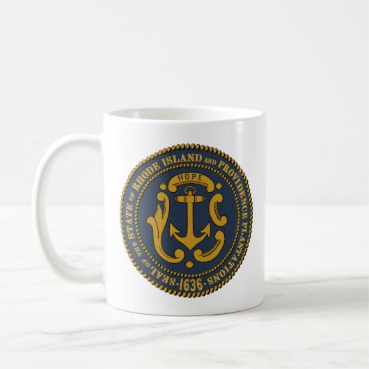 Staatswapen van Rhode Island Koffiemok (Links)