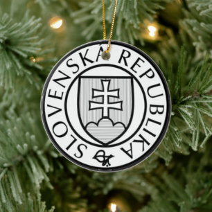 Staatswapen van Slowakije Keramisch Ornament