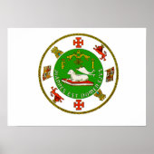 Staatszegel Puerto Rico Poster (Voorkant)