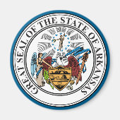 Staatszegel van Arkansas Magneet (Voorkant)