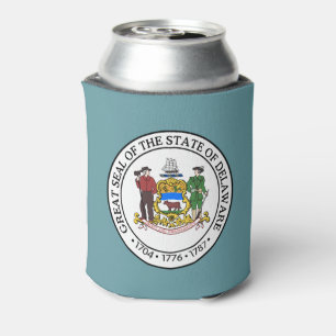 Staatszegel van Delaware Blikjeskoeler