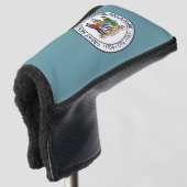 Staatszegel van Delaware Golfheadcover (3/4 voorkant)