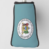 Staatszegel van Delaware Golfheadcover (Draai 90)