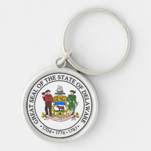 Staatszegel van Delaware Sleutelhanger