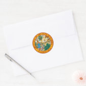 STAATSZEGEL VAN FLORIDA RONDE STICKER (Envelop)
