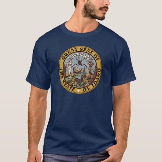 Staatszegel van Idaho T-shirt (Voorkant)