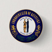 Staatszegel van Kentucky Ronde Button 3,2 Cm (Voorkant)