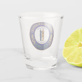 Staatszegel van Kentucky Shot Glas (Achterkant)