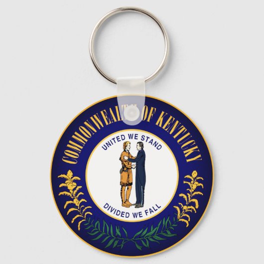 Staatszegel van Kentucky Sleutelhanger (Voorkant)