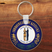 Staatszegel van Kentucky Sleutelhanger (Achterkant)