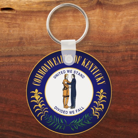 Staatszegel van Kentucky Sleutelhanger (Voorkant)