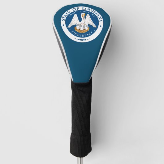 Staatszegel van Louisiana Golfheadcover (Voorkant)